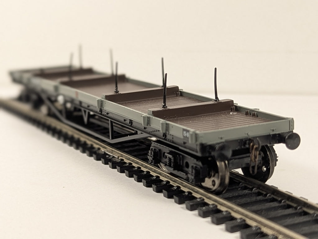 Bachmann OO Gauge 30T Bogie Bolster C Wagon Bogie Bolster Wagon B 943501 BR Grey