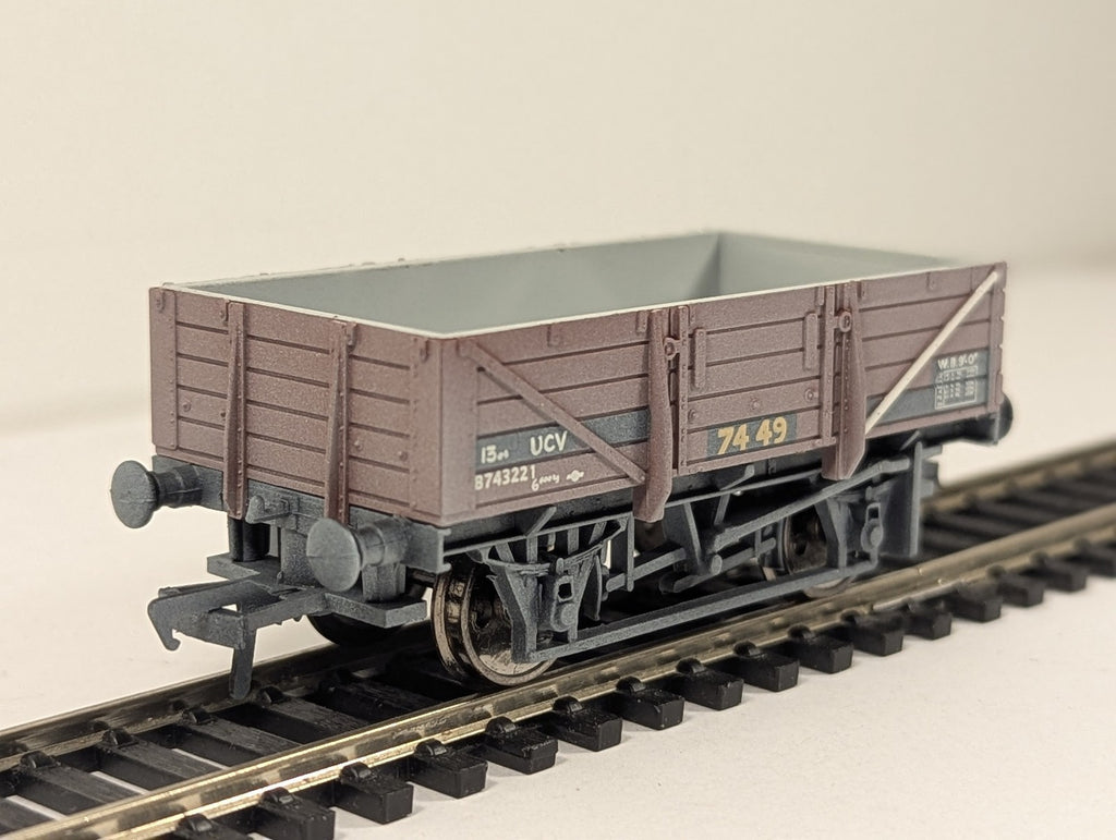 Bachmann OO Gauge 5 Plank China Clay Wagon without Hood Goods Wagon B743221