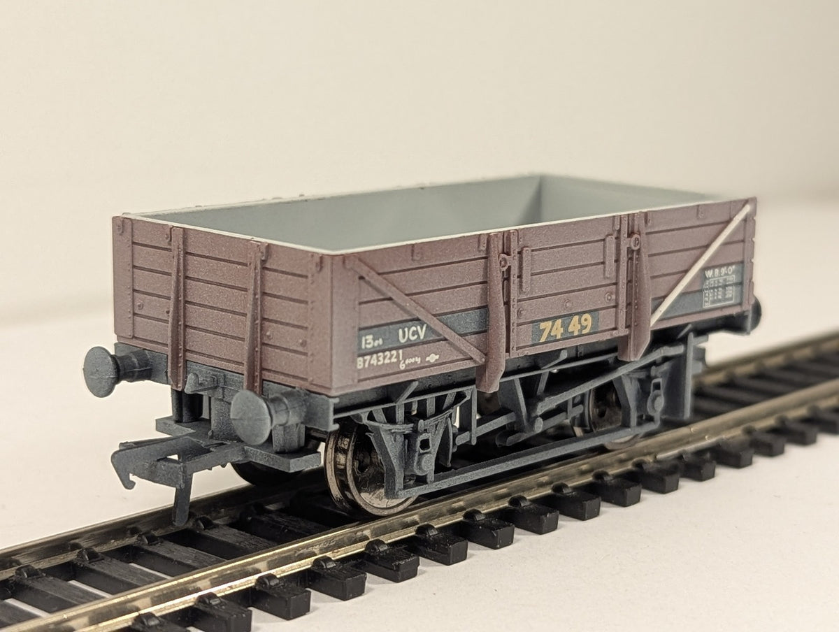 Bachmann OO Gauge 5 Plank China Clay Wagon without Hood Goods Wagon B743221