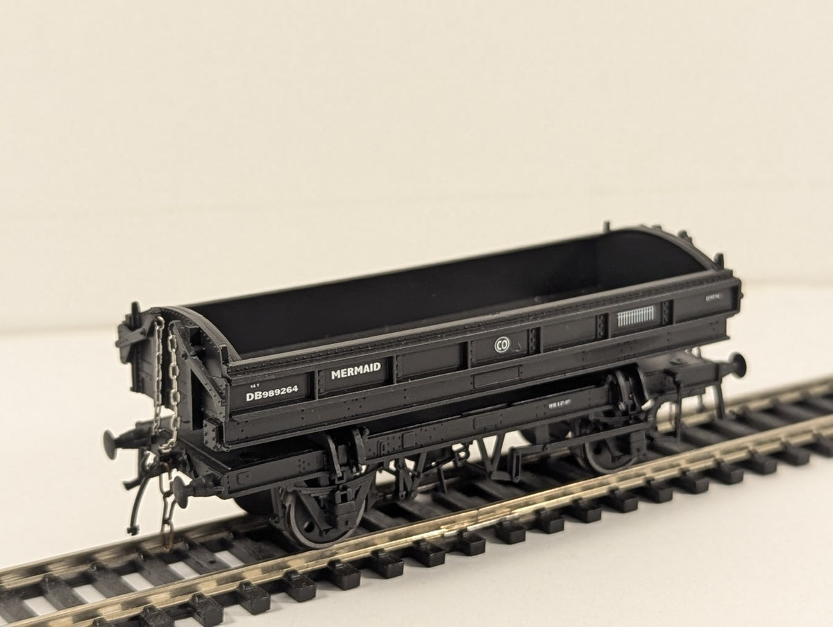 Flangeway ME-3 Mermaid ballast wagon in BR black DB989264