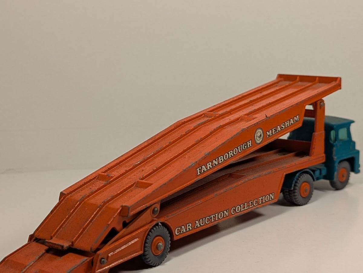 Lesney Matchbox Major Pack M8 Guy Warrior Car Transporter Farnborough Measham