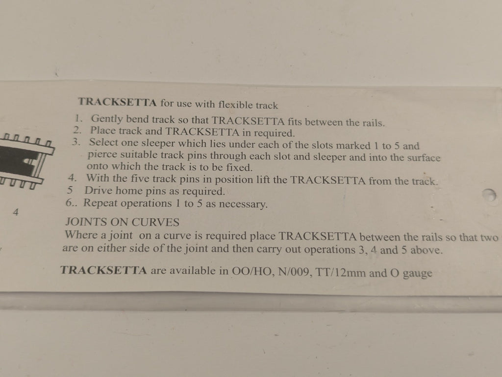 Tracksetta 30" Radius 12mm Gauge Track Laying Template