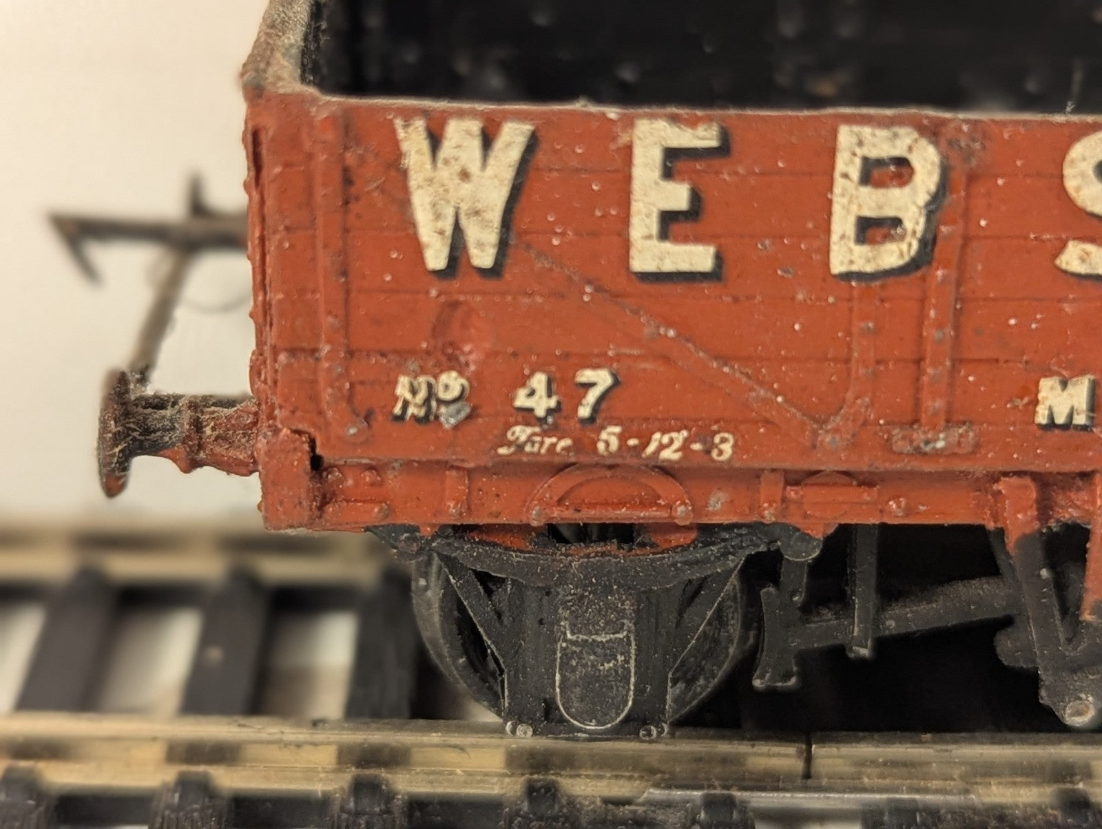 Kitbuilt OO Gauge 7-Plank Open Wagon Goods Wagon 47 Webster