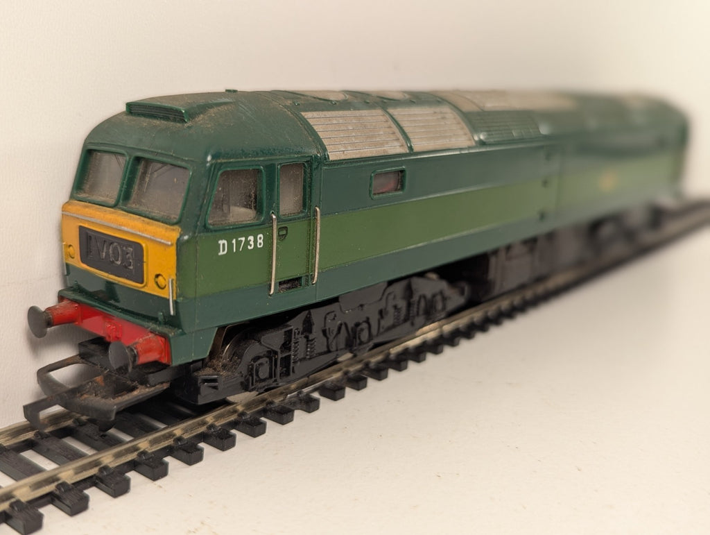 Hornby OO Gauge BR Class 47 Diesel Locomotive D1738 BR Two-Tone Green