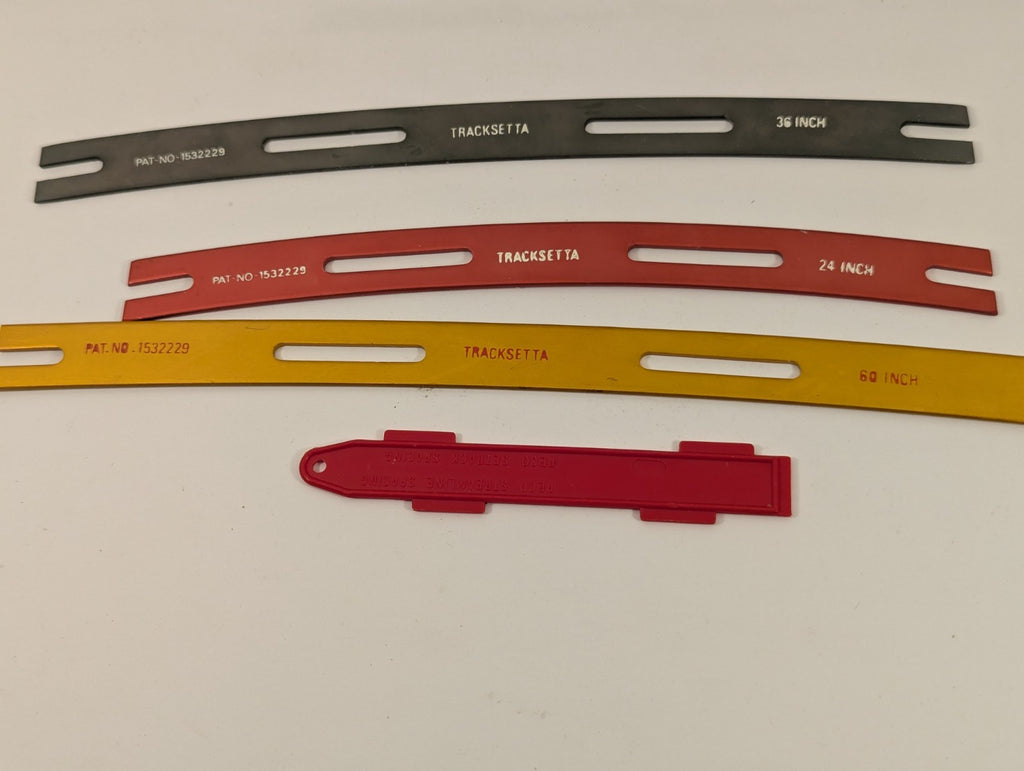 Tracksetta OO Gauge Curve Templates and Spacing Gauge Track Laying Tools
