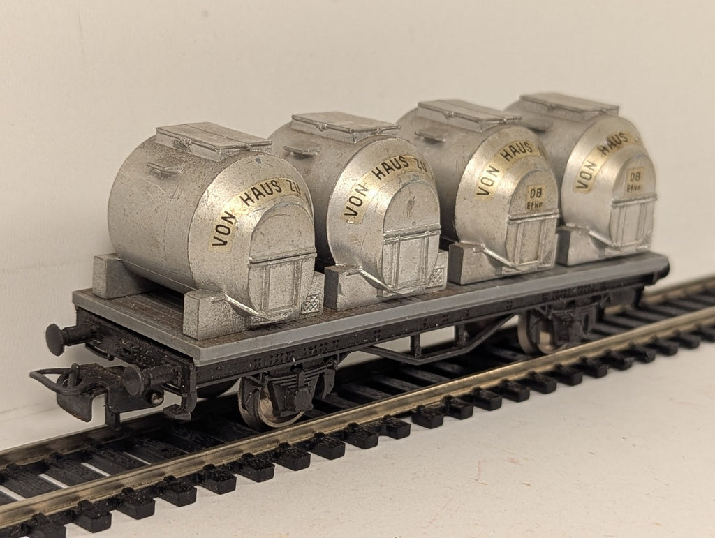 Liliput HO Gauge DB 'Von Haus zu Haus' Container Flat Wagon Container Wagon