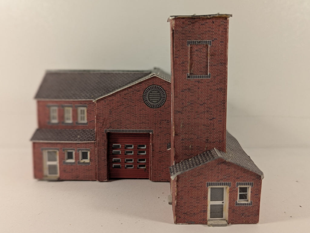 Metcalfe N Gauge Red Brick Fire Station Model Building PO258