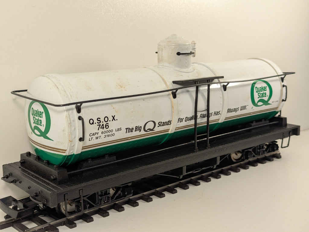 Bachmann Big Haulers G Gauge Quaker State Tank Wagon – O Gauge Wheels