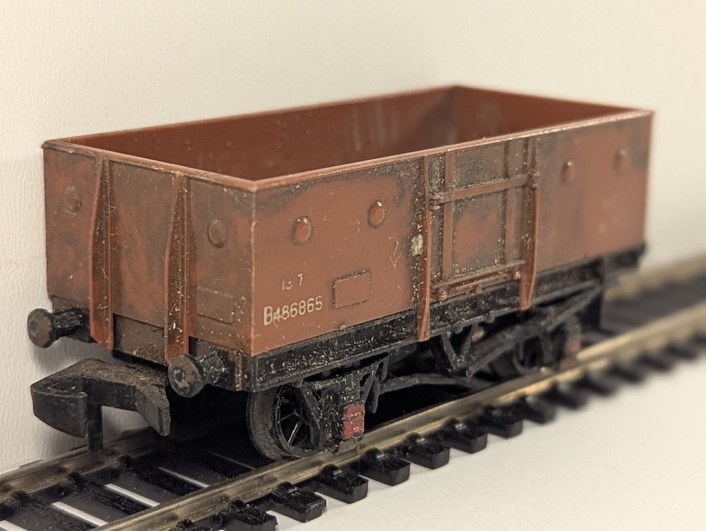 Hornby Dublo OO Gauge 13-Ton Steel Open Wagon Goods Wagon B486865 BR Bauxite