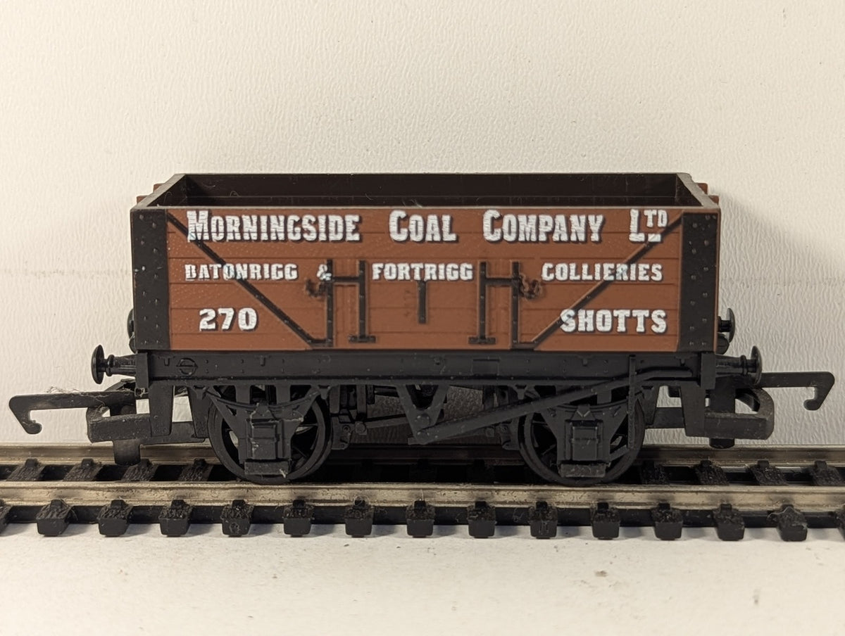 Hornby OO Gauge Morningside Coal Company 7 Plank Wagon Goods Wagon 270 R020