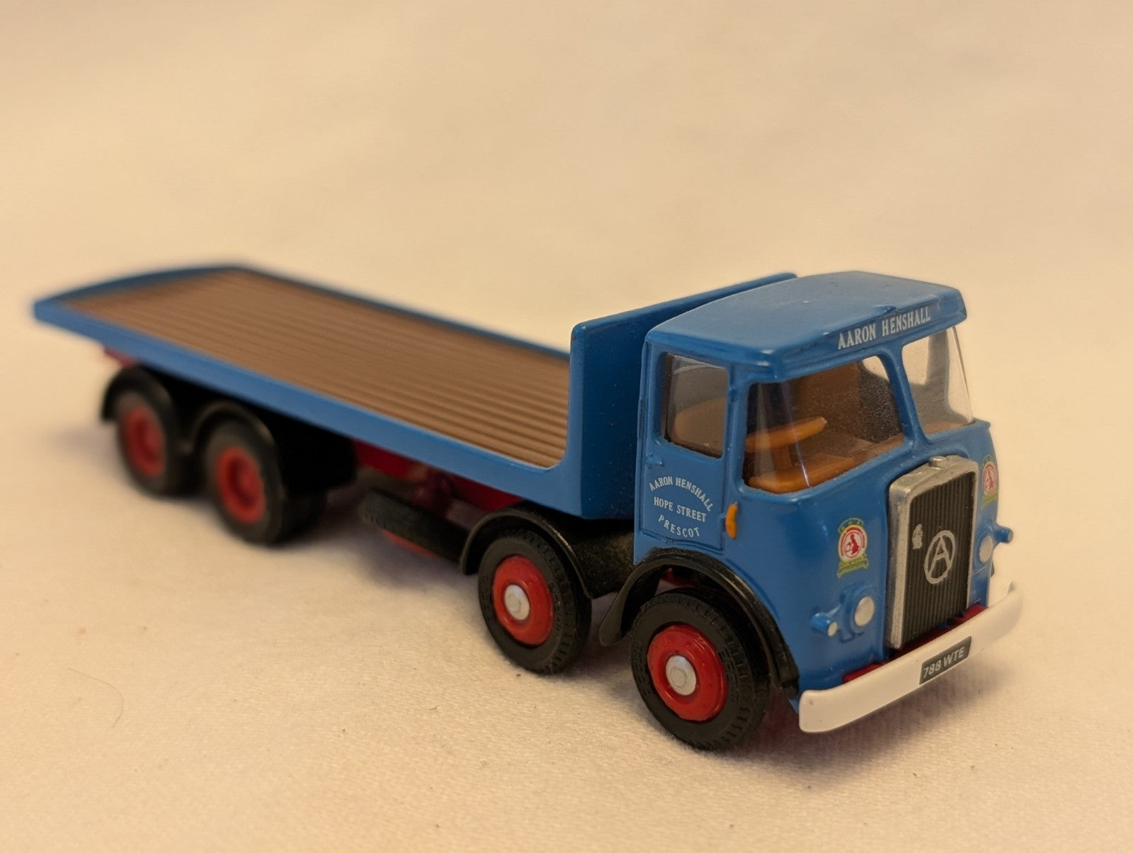 EFE 1:76 Atkinson 8 Wheel Flatbed Diecast Model Lorry 788 WTE Aaron