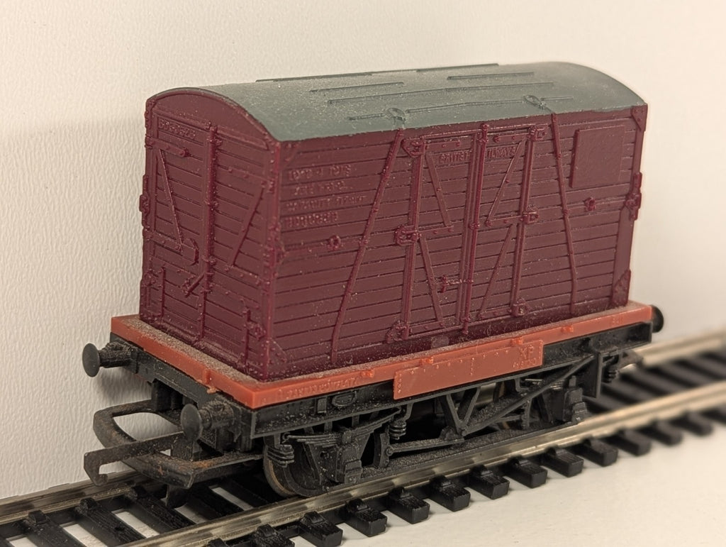 Trix OO Gauge Conflat Container Flat Wagon