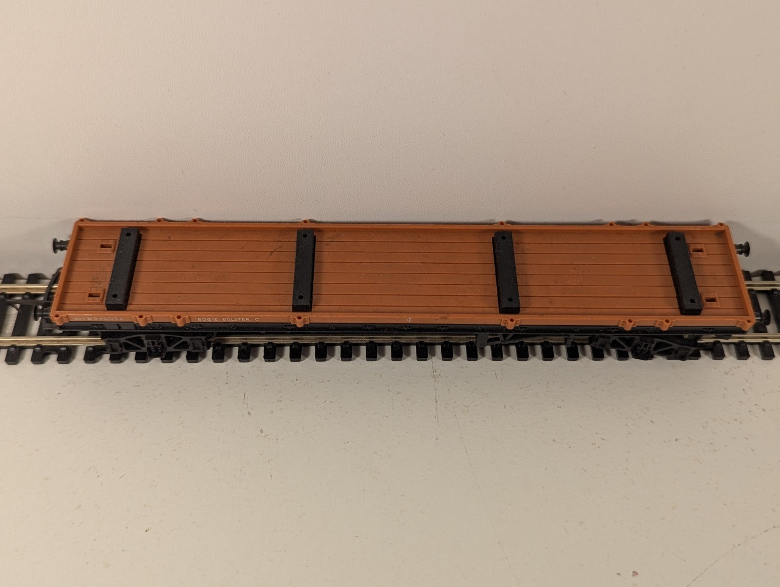 Tri-ang OO Gauge Brown Bogie Bolster Flatbed Wagon