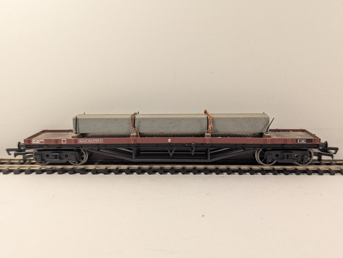 Bachmann OO Gauge Bogie Bolster C Wagon Goods Wagon B943293 BR Bauxite