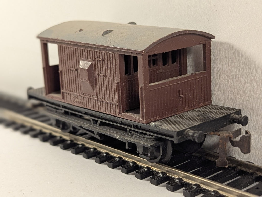 Jouef for Playcraft HO Scale BR 20 Ton Goods Brake Van Wagons B950718 BR Bauxite