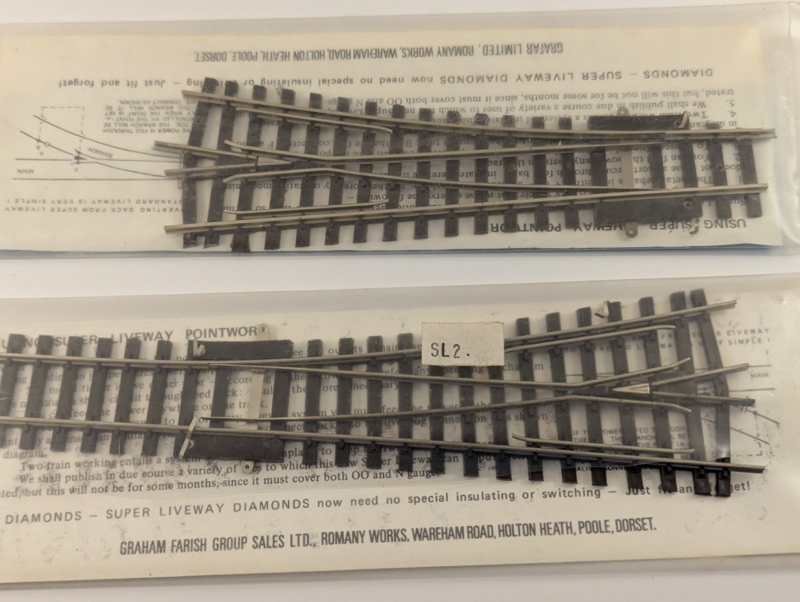 Graham Farish Pair of OO Gauge Points