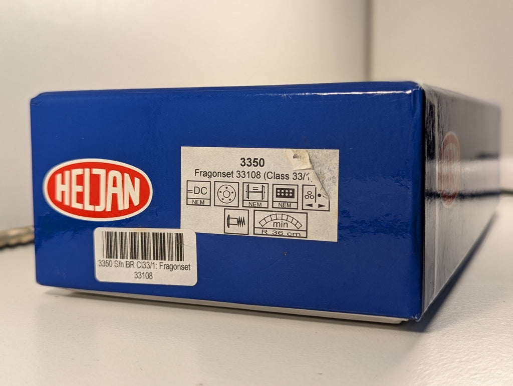 Heljan OO Gauge Class 33/1 No. 33108 Fragonset Black Diesel Locomotive DCC Ready