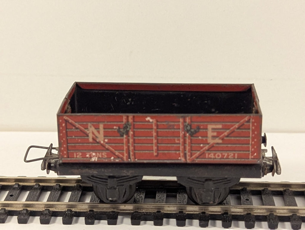 Trix Twin Railway LNER 5 Plank Open Wagon Tinplate OO Gauge