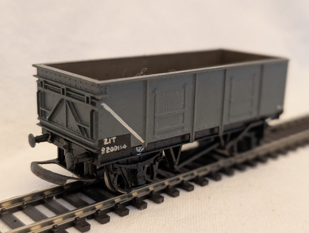 Tri-ang OO Gauge LNER Open Wagon Goods Wagon B200114 BR Grey (Repaint)
