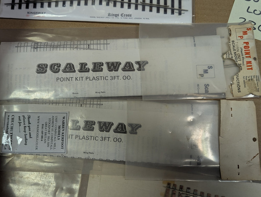 Mixed OO Gauge Mixed Point Kits, Track & Double Slip Components
