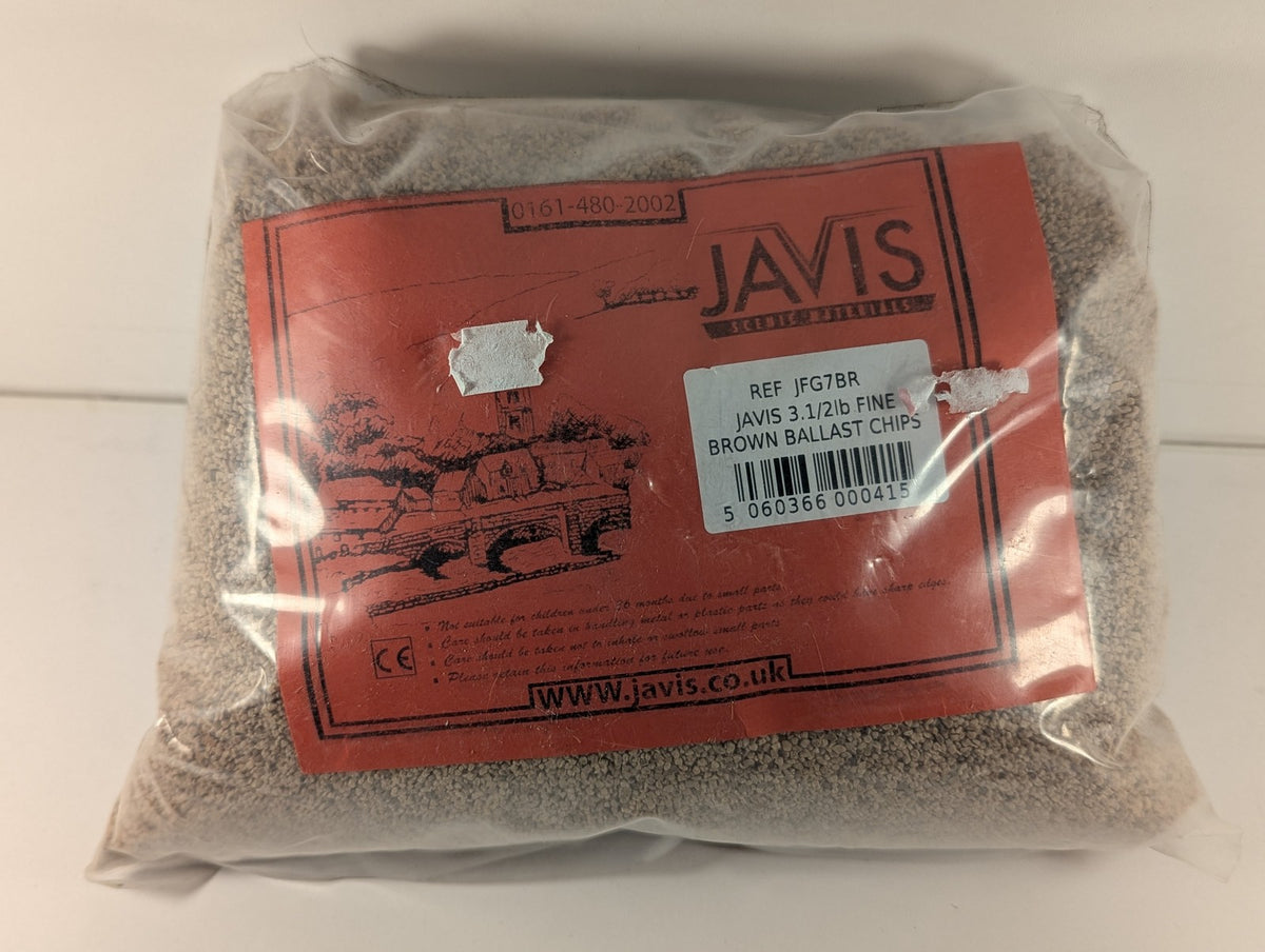 Javis Fine Brown Ballast Chips Scenic Materials JFG7BR