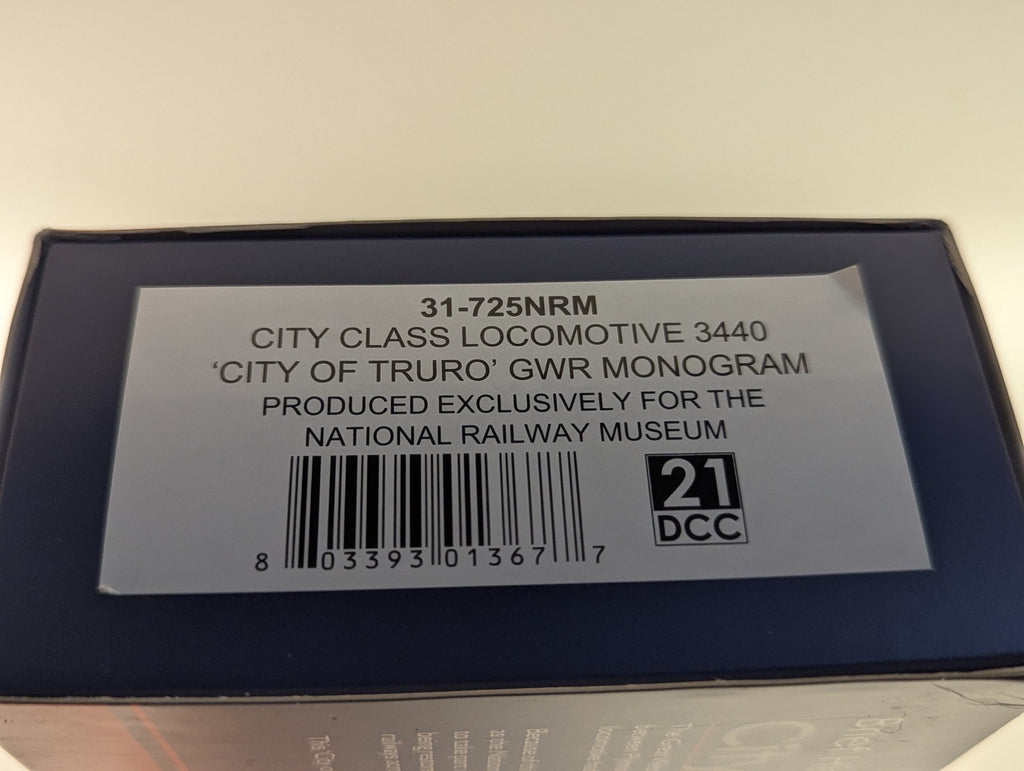 Bachmann OO Gauge City Class 4-4-0 'City of Truro' Steam Locomotive 3440