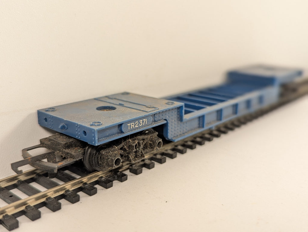 Tri-ang OO Gauge Dropframe Bogie Wagon Goods Wagon TR2371 Blue R113