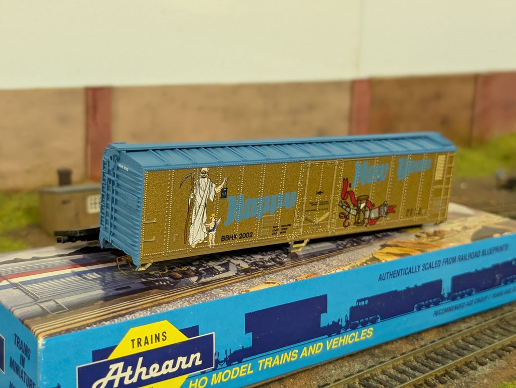 Athearn BBHC-2002 HO Gauge Bel-Bev Happy New Year Freight Car Kit