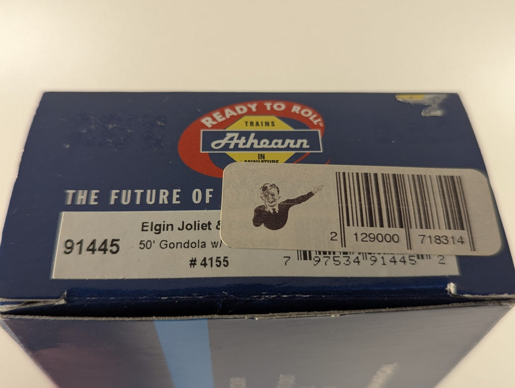 Athearn HO Gauge 50ft Gondola with Steel Coils 4155 Elgin, Joliet & Eastern