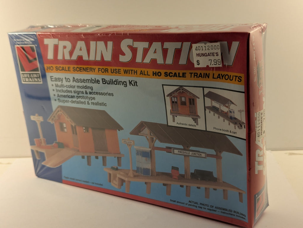 Life-Like Trains HO Scale Train Station Building Kit 1347