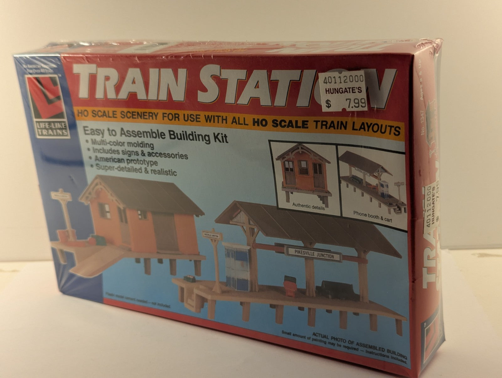 Life-Like Trains HO Scale Train Station Building Kit 1347