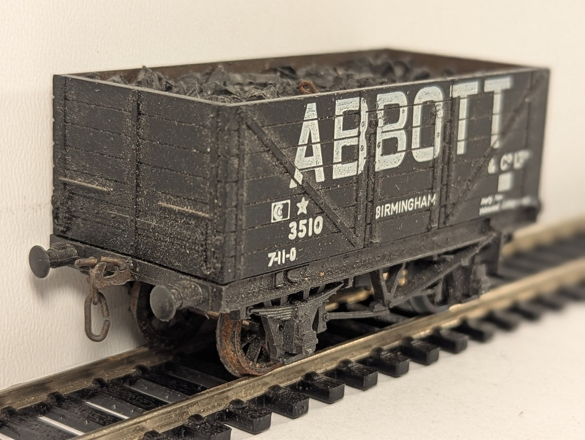 British Trix OO Gauge 7-Plank Coal Wagon Goods Wagon 3510