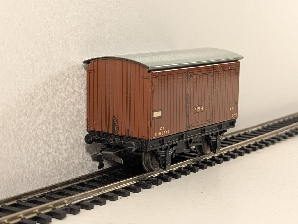 Hornby Dublo 32035 OO Gauge D1 BR Brown Fish Van - Boxed