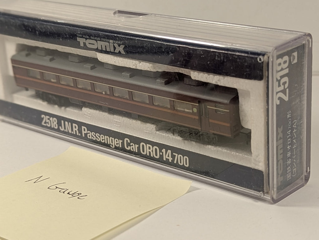Tomix N Gauge J.N.R. Passenger Car ORO-14 700 Passenger Coach オロ14 701