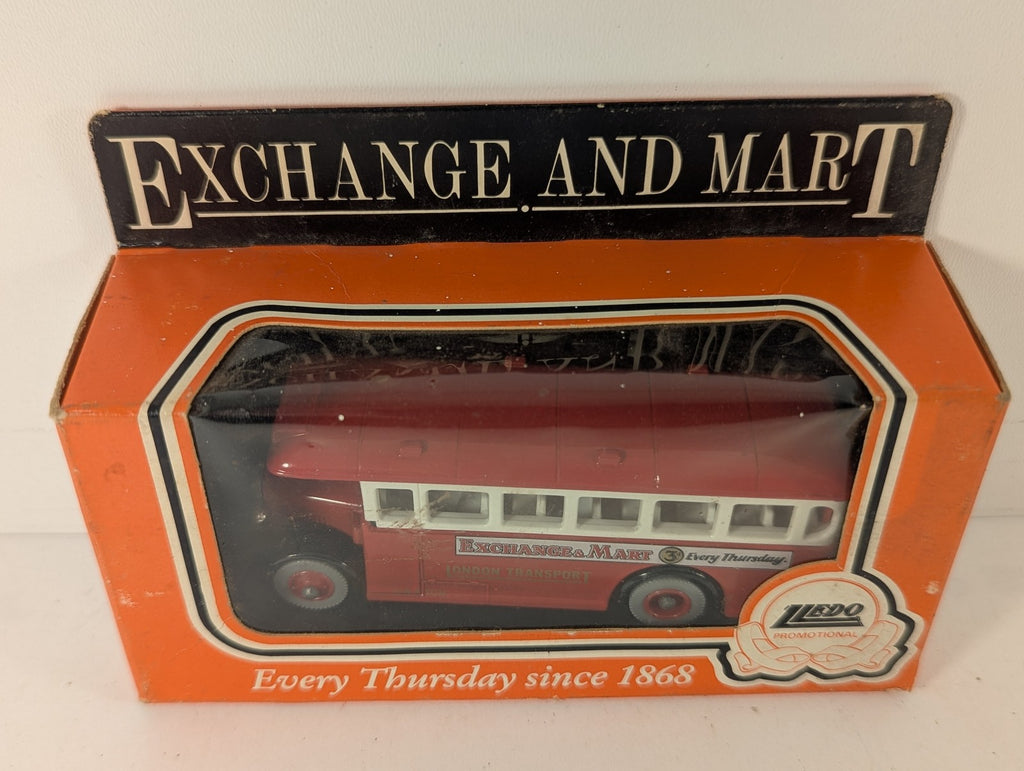 Lledo London Transport Single Decker Bus 'Exchange & Mart' Die-cast Model Bus
