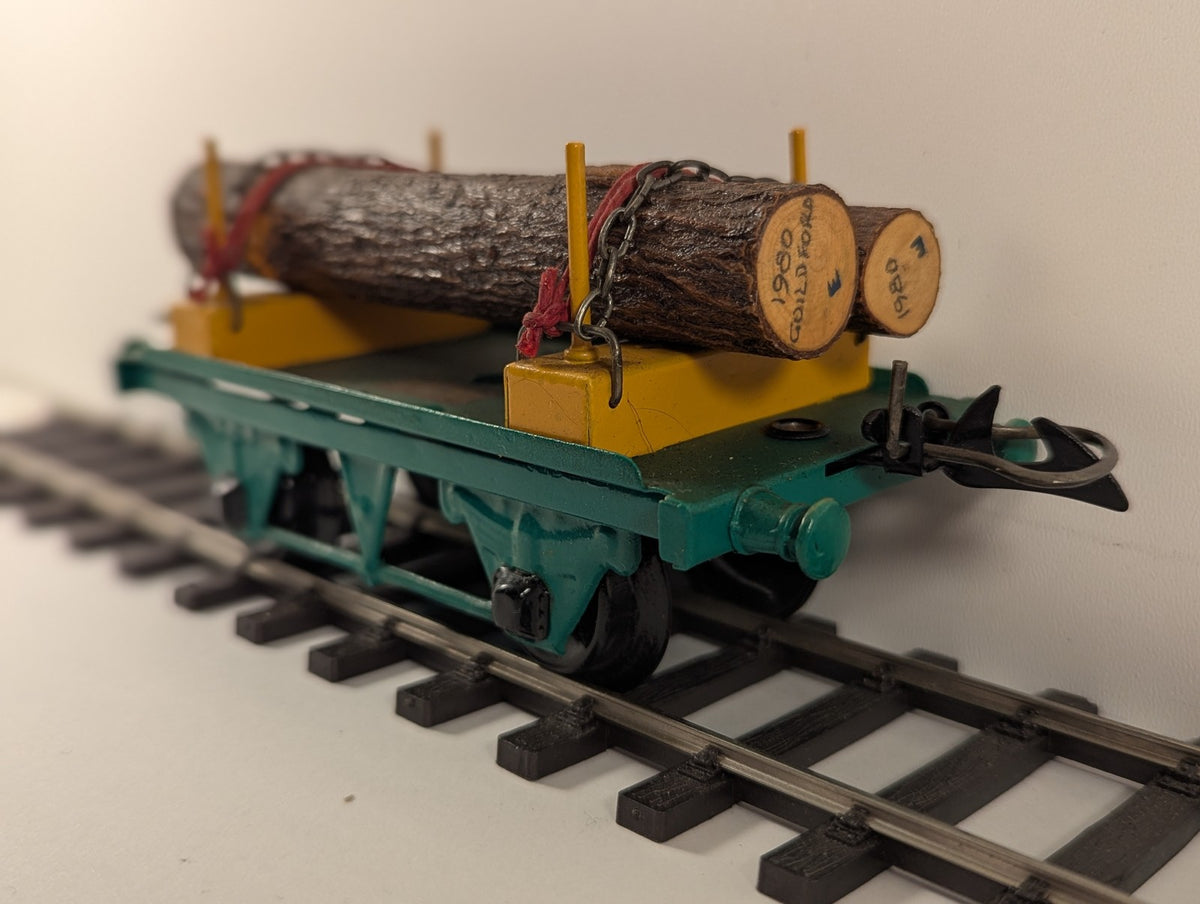 Hornby O Gauge No. 1 Timber Wagon Goods Wagon Green and Yellow