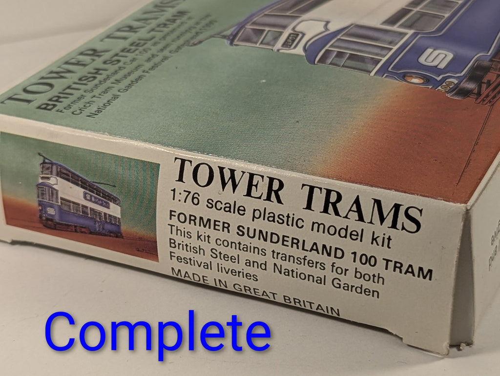Tower Trams 1:76 Scale Former Sunderland 100 Tram Plastic Model Kit