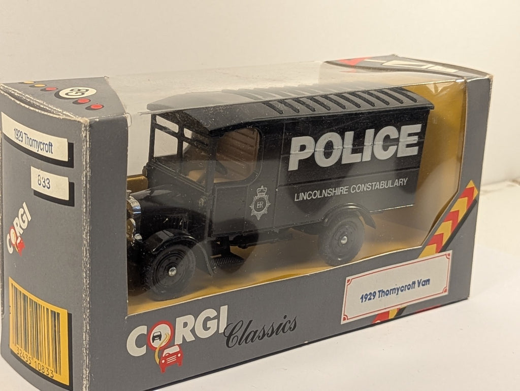 Corgi Classics 833 1:43 1929 Thornycroft Van Lincolnshire Constabulary