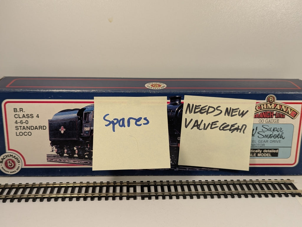 Bachmann OO Gauge BR Standard Class 4MT 75078 Lined Black – Spares/ Repair