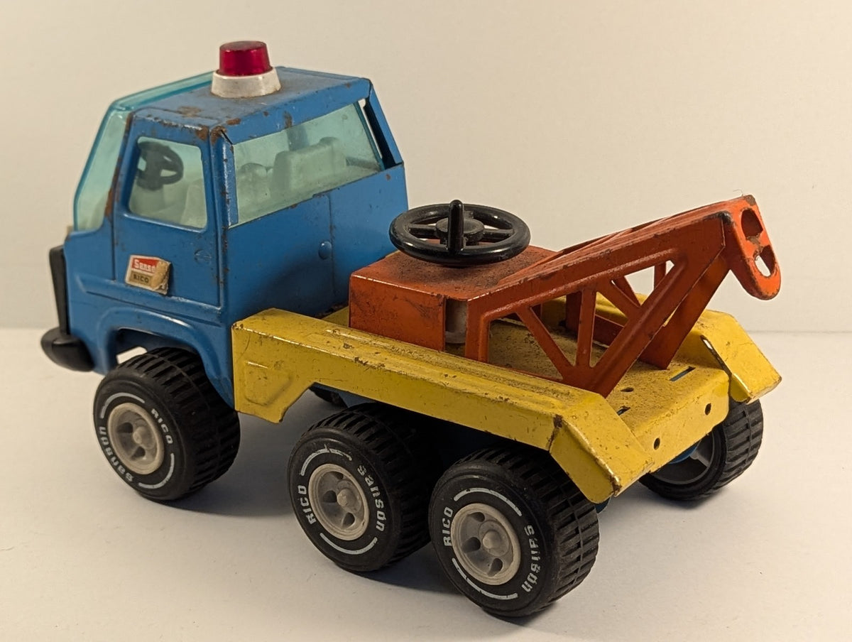 Rico Sanson Bravo Toy Tow Truck Blue, Yellow and Orange