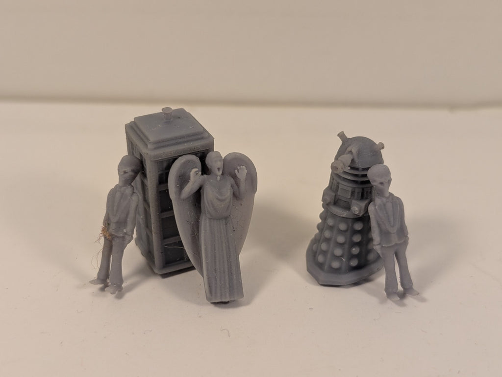 Doctor Who Unpainted Resin Characters OO Gauge