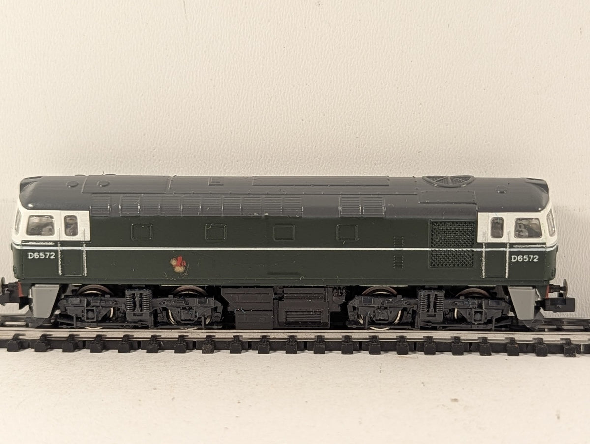 Graham Farish N Gauge Class 33 Locomotive D6572 BR Green 1105