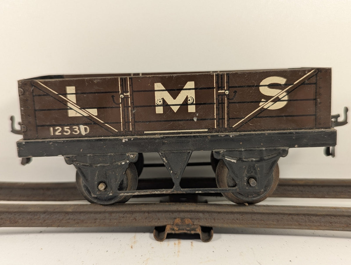 Hornby O Gauge No. 1 Open Wagon Goods Wagon 12530 LMS Brown
