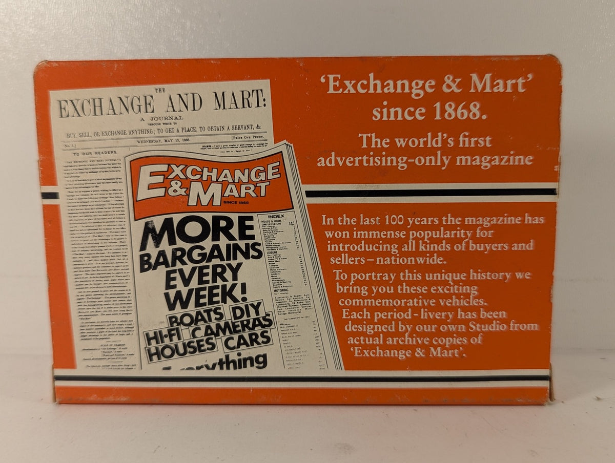 Lledo London Transport Single Decker Bus 'Exchange & Mart' Die-cast Model Bus