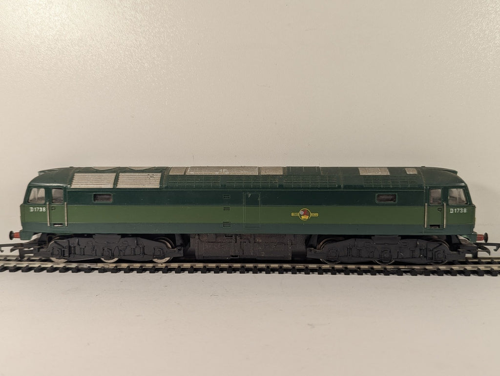 Hornby OO Gauge Class 47 Locomotive D1738 BR Two-Tone Green R328