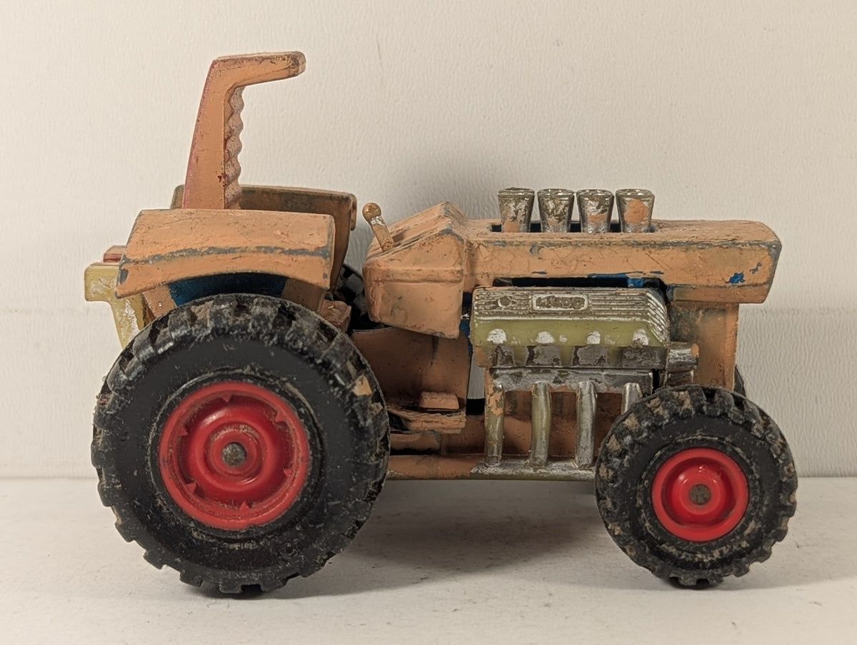 Matchbox Super Kings Mod Tractor Die-cast Model Peach / Orange (Overpainted) K-3