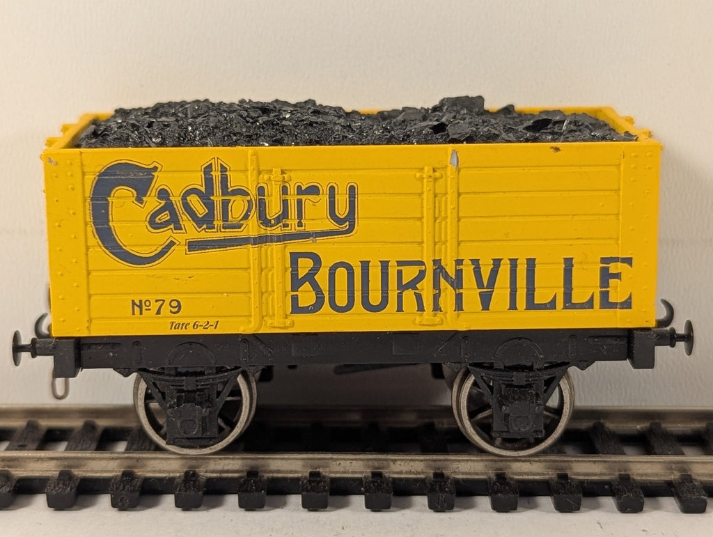 Dapol OO Gauge 7 Plank Open Wagon Goods Wagon 79 Cadbury Bournville Yellow