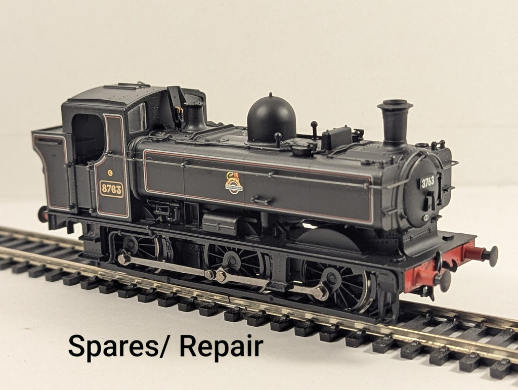 Bachmann OO Gauge Class 8750 Pannier Tank Steam Locomotive 8763 BR Lined Black