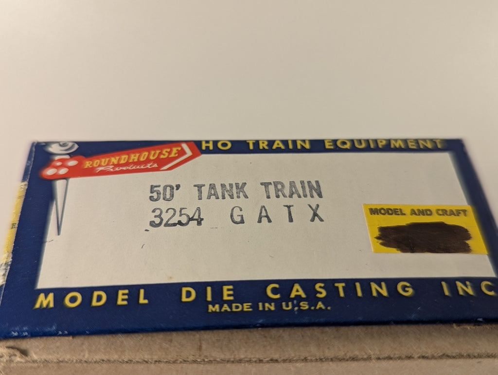 Roundhouse HO Gauge 50' Tank Train Tank wagon GATX 43267 GATX Black 3254