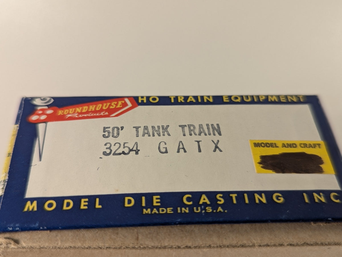 Roundhouse HO Gauge 50' Tank Train Tank wagon GATX 43267 GATX Black 3254